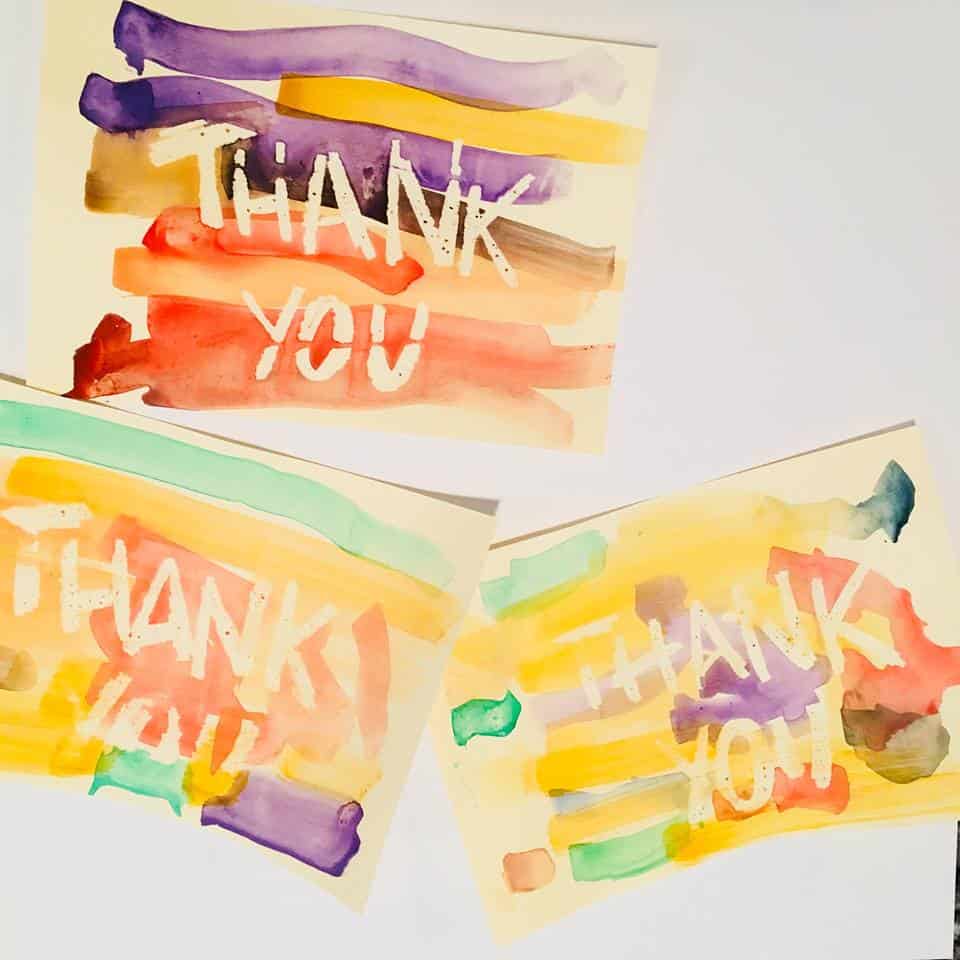 creative thank you notes from kids
