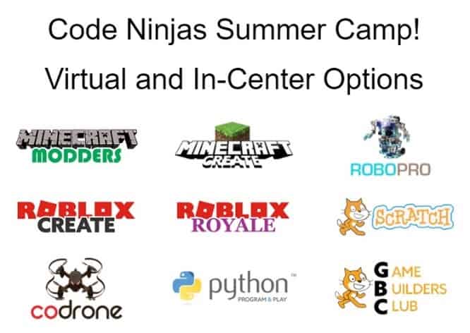 Code Ninjas Virtual Summer Camp Options